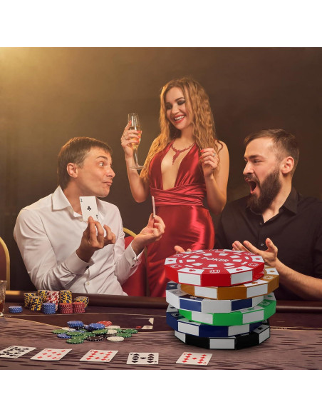 Cajas de Decoración de Fichas de Casino Silipull 12 Piezas