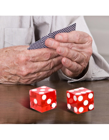 Dados de Casino GSE Set de 5 Rojo 19mm Alta Precisión