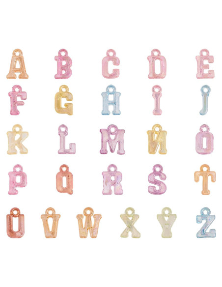Encantos Acrílicos 1100 Pcs Letras Iniciales UR URLIFEHALL
