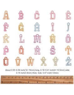 Encantos Acrílicos 1100 Pcs Letras Iniciales UR URLIFEHALL 2