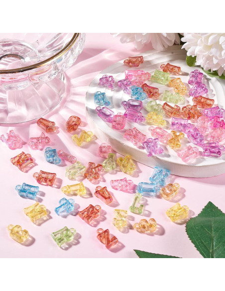 Encantos Acrílicos 1100 Pcs Letras Iniciales UR URLIFEHALL