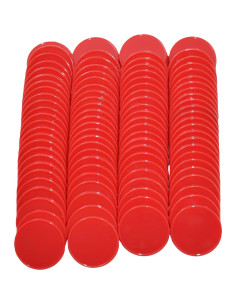 Set de 100 Fichas Plásticas 25mm SmartDealsPro Rojo 2