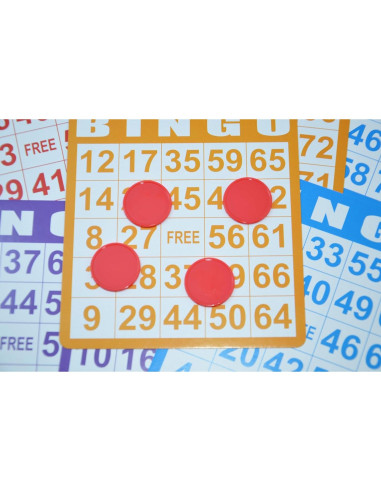 Set de 100 Fichas Plásticas 25mm SmartDealsPro Rojo