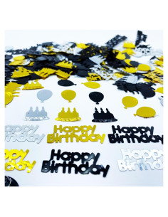 Confeti Metalizado JNSAXMI Cumpleaños Multicolor 900 Piezas