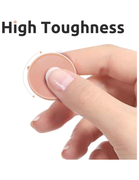 Juego de 100 Fichas de Plástico Durazno 25 mm para Aprendizaje