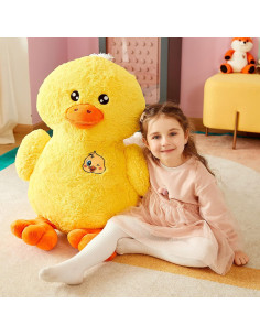 Pato de Peluche Gigante IKASA 50 cm Suave y Esponjoso 2