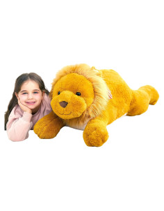 Peluche León Gigante IKASA 76 cm Suave y Esponjoso
