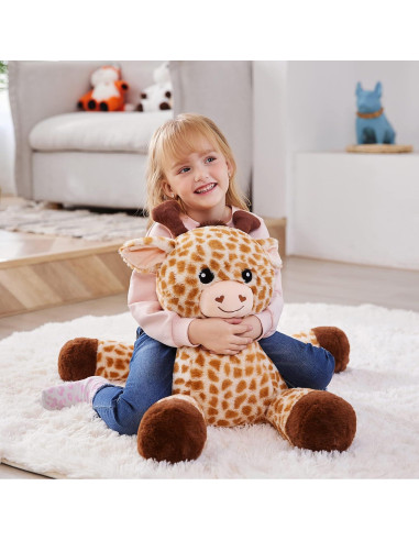 Jirafa de Peluche Grande IKASA 1.65 kg Suave y Kawaii