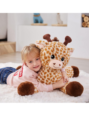 Jirafa de Peluche Grande IKASA 1.65 kg Suave y Kawaii