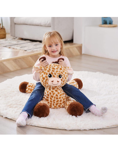 Jirafa de Peluche Grande IKASA 1.65 kg Suave y Kawaii