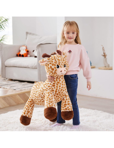 Jirafa de Peluche Grande IKASA 1.65 kg Suave y Kawaii