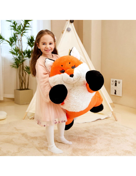 IKASA Zorro Gigante de Peluche 76 cm Suave para Niños