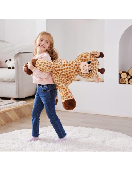 Jirafa de Peluche Grande IKASA 1.65 kg Suave y Kawaii