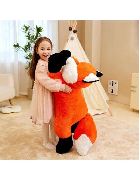 IKASA Zorro Gigante de Peluche 76 cm Suave para Niños