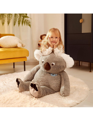 IKASA Koala de Peluche Gigante Suave 77.8 cm Gris