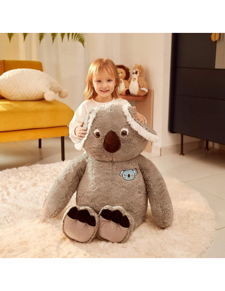 IKASA Koala de Peluche Gigante Suave 77.8 cm Gris