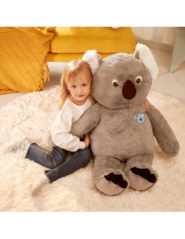 IKASA Koala de Peluche Gigante Suave 77.8 cm Gris