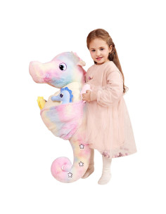 IKASA Caballito de Mar Gigante de Peluche 76.7 cm Suave