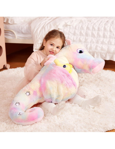 IKASA Caballito de Mar Gigante de Peluche 76.7 cm Suave