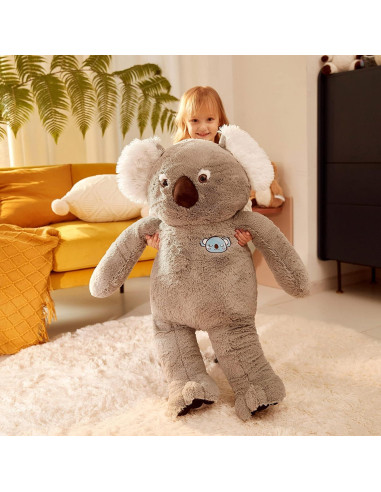 IKASA Koala de Peluche Gigante Suave 77.8 cm Gris