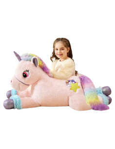 IKASA Unicornio de Peluche Gigante 109.77 cm Suave