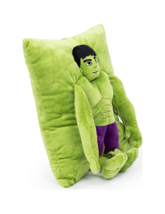 Almohada 3D Hulk Jay Franco Verde Suave 38 cm 2