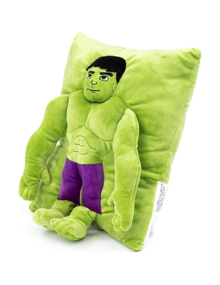 Almohada 3D Hulk Jay Franco Verde Suave 38 cm