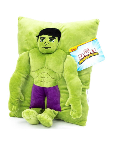 Almohada 3D Hulk Jay Franco Verde Suave 38 cm