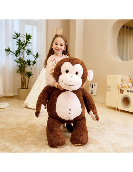 IKASA Mono de Peluche Gigante 77.8 cm Suave y Peludo