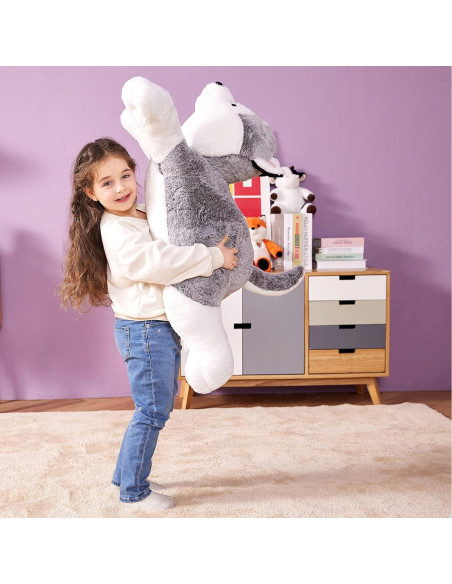 IKASA Perro Husky Gigante de Peluche 77.96 cm Suave
