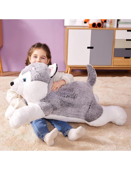 IKASA Perro Husky Gigante de Peluche 77.96 cm Suave