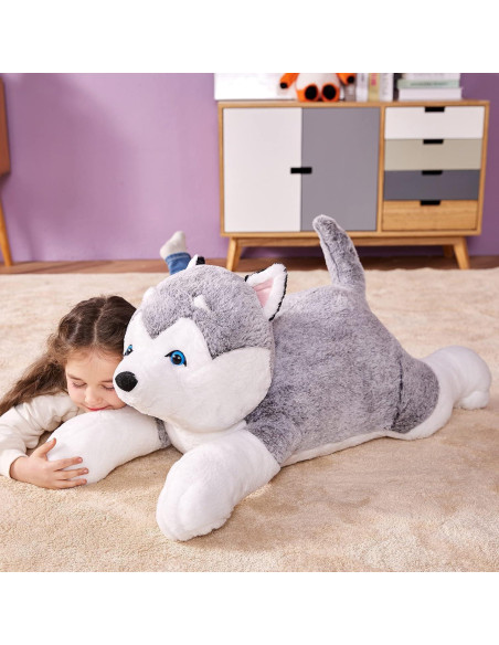 IKASA Perro Husky Gigante de Peluche 77.96 cm Suave