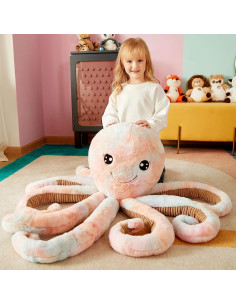 IKASA Pulpo Gigante de Peluche Jumbo 75 cm Suave Kawaii 2