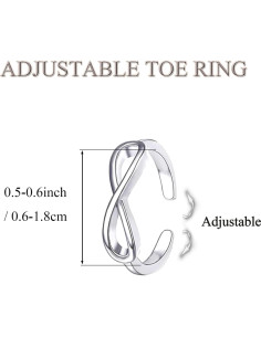 Juego de 24 Anillos Ajustables para Dedos de los Pies Mujer 2