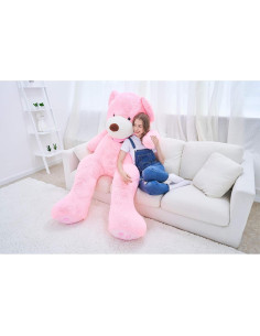 Oso de Peluche Gigante IKASA Rosa 199.7x86x60 cm 2