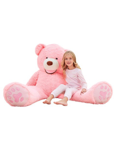 Osito de Peluche Gigante IKASA Rosa 160 cm Suave y Lavable