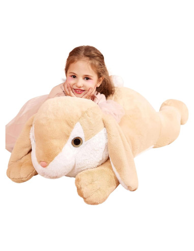IKASA Conejo de Peluche Gigante 76 cm Suave y Lavable