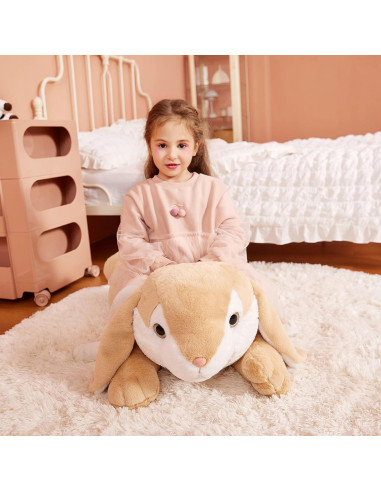 IKASA Conejo de Peluche Gigante 76 cm Suave y Lavable