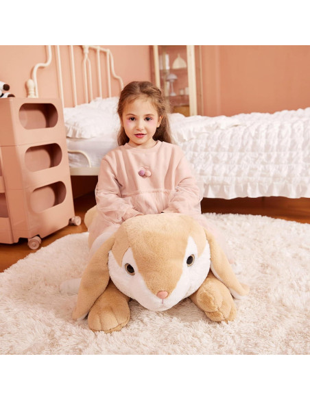 IKASA Conejo de Peluche Gigante 76 cm Suave y Lavable