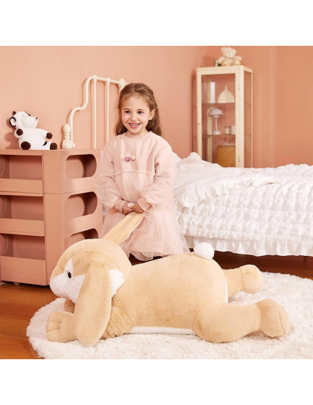 IKASA Conejo de Peluche Gigante 76 cm Suave y Lavable