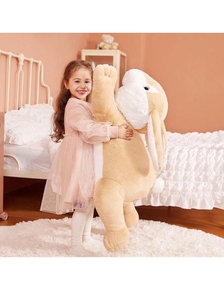 IKASA Conejo de Peluche Gigante 76 cm Suave y Lavable