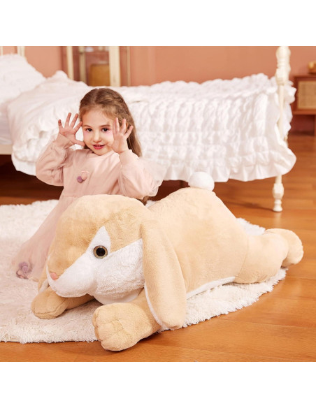 IKASA Conejo de Peluche Gigante 76 cm Suave y Lavable