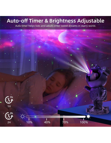 Proyector de Estrellas RUISHINE Astronauta con Bluetooth