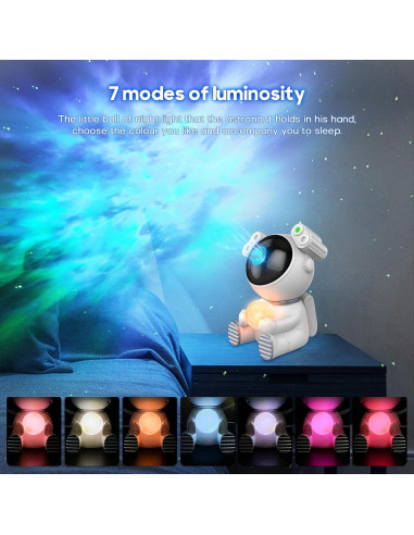 Proyector de Estrellas JKUSS Astronauta 2.0 LED 7 Colores