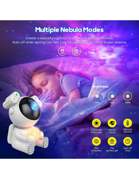 Proyector de Estrellas JKUSS Astronauta 2.0 LED 7 Colores