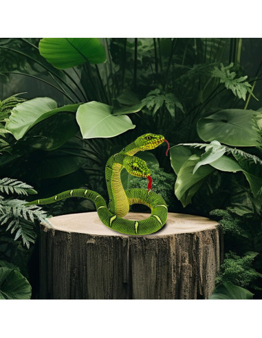 Juguete de Peluche Serpiente YOHAKI 137 cm Verde Lavable