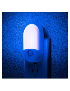 Luz Nocturna LED LOHAS Azul 0.6W Brillo Ajustable 30/60LM