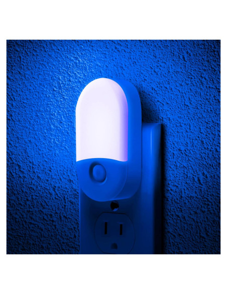 Luz Nocturna LED LOHAS Azul 0.6W Brillo Ajustable 30/60LM