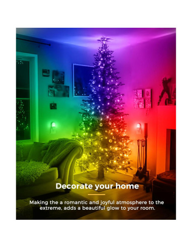 Luz Nocturna LOHAS RGB 2 Piezas con Sensor de Luz