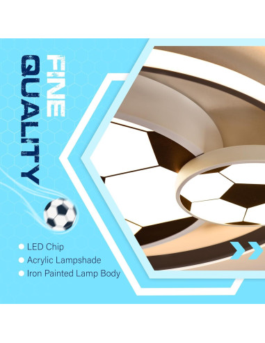 Luz de Techo LED Fútbol YCMGEAD 50cm Luz Nocturna 65W